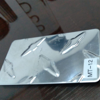 Los SS pulieron 304 la placa gruesa a cuadros de acero inoxidable de los pies 1.2m m de la hoja 8X4