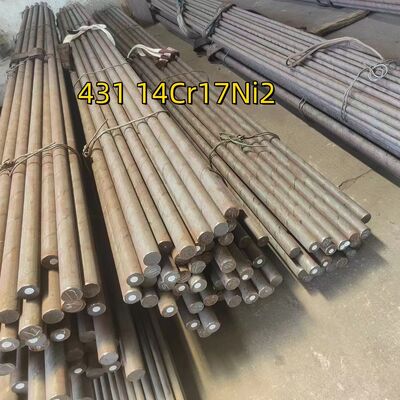 Sus 431 1Cr17Ni2 Barra Redonda de Acero Inoxidable Aisi 431 Varilla OD 8 - 250mm Para Construcción