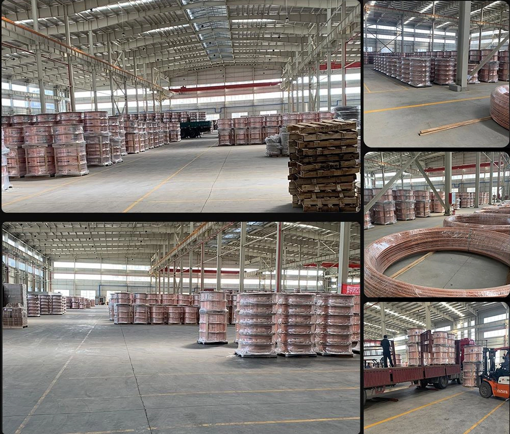 Barra hueca de cobre de latón rojo 89 mm OD 69 mm ID para bebidas 3