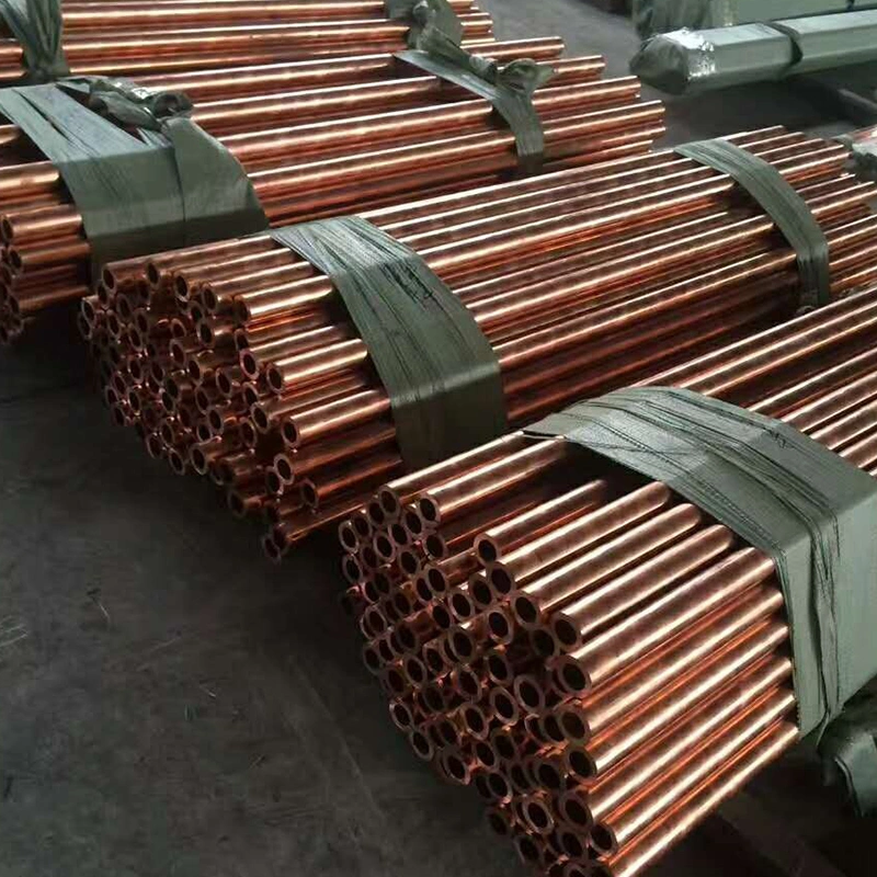ASTM B280 99,9% Tubo de agua de cobre rojo C11000 Tamaño 9.5 mm 29swg 16 mm 24swg Intercambiador de calor de aire para condensador 4