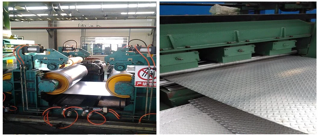 304 Placa de acero inoxidable de diamante 3 mm*1500*3000 mm Placa a cuadros de acero inoxidable SUS304 6