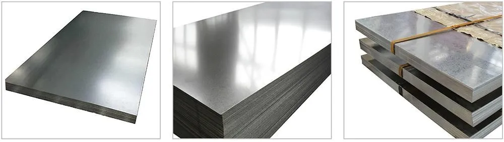 Tratamiento de la superficie galvanizada SGCC DX51D Grado de chapa de acero galvanizado Z80-Z275 4