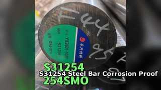 S31254 SMO254 Barra de Acero Inoxidable 300mm