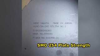 254 SMO Placa S31254 F44 Alto Rendimiento de Acero Inoxidable